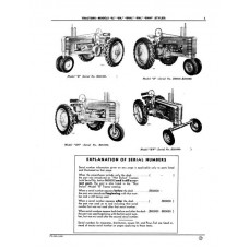 John Deere Model B - BN - BNH - BW - BWH ( Styled ) Parts Manual